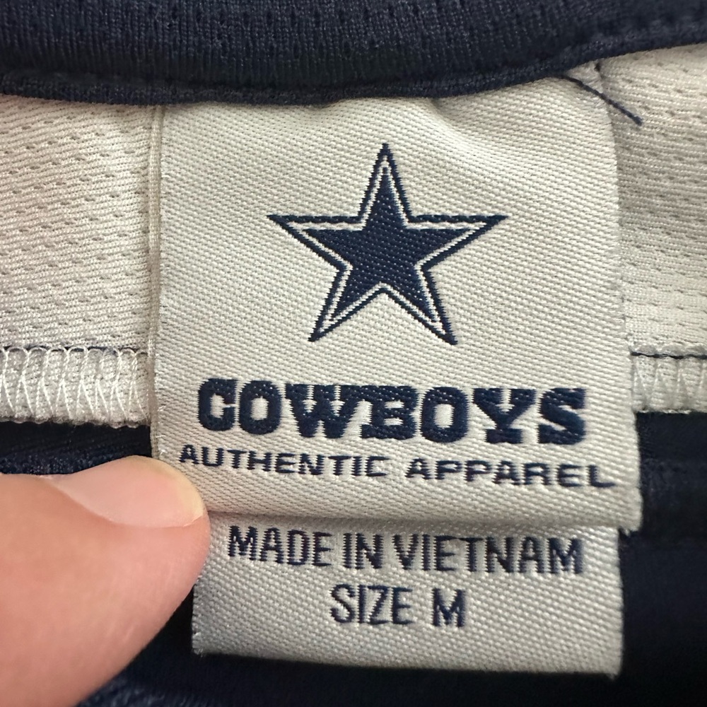 Dallas Cowboys Authentic Apparel Short Sleeve Polo Shirt Size M Gently Worn - Picture 4 of 5